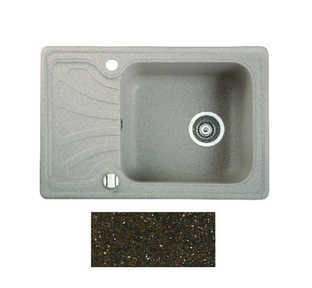 Мойка для кухни Marmorin Dato 65х44 см искусственный камень Magranit коричневый 240 113 004