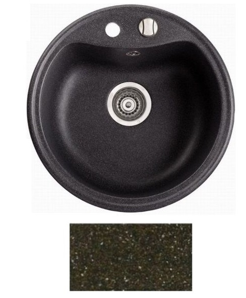 Мойка для кухни Marmorin Kova Ø51 см искусственный камень Magranit коричневый 250 803 004