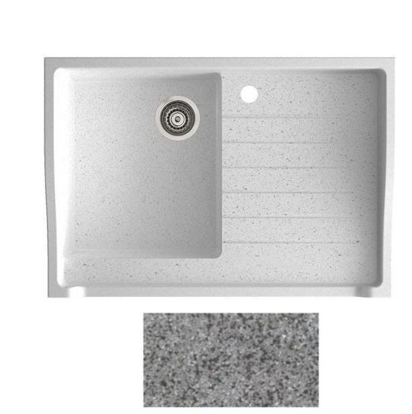 Мийка для кухні Marmorin Rubid 89х61,5 см штучний камінь Magranit сірий 230 114 003