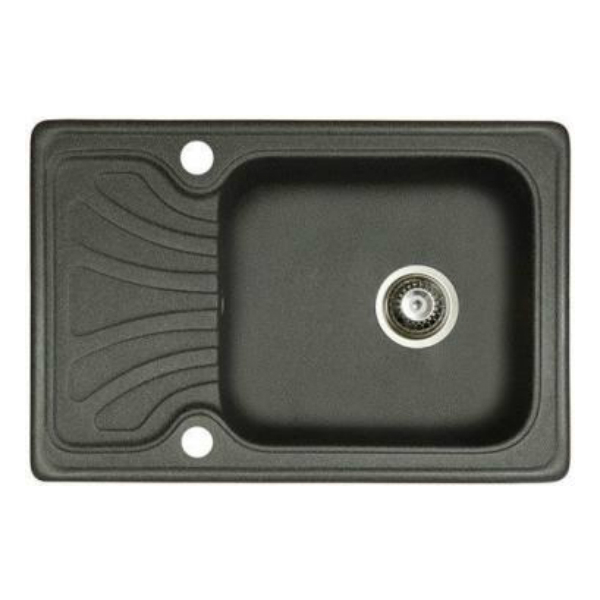 Мийка для кухні Marmorin Dato 65х44 см штучний камінь Magranit чорний 240 113 002