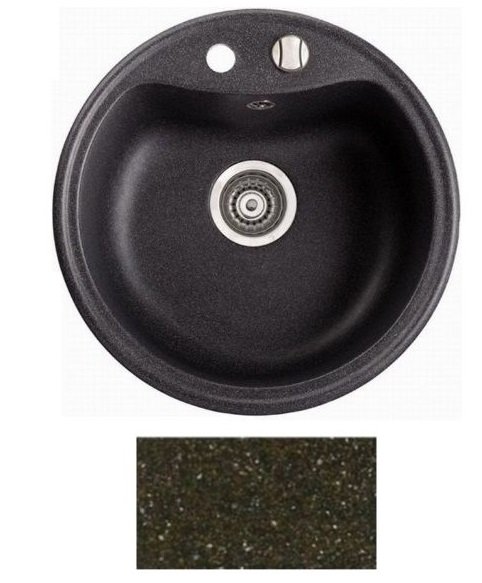 Мийка для кухні Marmorin Kova Ø51 см штучний камінь Magranit коричневий 250 803 004