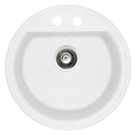 Мийка для кухні Marmorin Kova Ø51 см штучний камінь Magranit білий 250 803 006