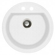 Мийка для кухні Marmorin Kova Ø51 см штучний камінь Magranit білий 250 803 006