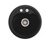 Мийка для кухні Marmorin Vask Ø45 см штучний камінь Magranit чорний 260 803 002