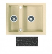 Мийка для кухні Marmorin Cire 1,5k 63х50 см штучний камінь Magranit чорний 375 503 002