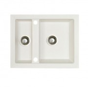 Мойка для кухни Marmorin Cire 1,5k 63х50 см искусственный камень Magranit белый 375 503 006