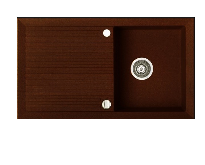 Мойка для кухни Marmorin Cire 1k 10 86х50 см искусственный камень Magranit коричневый 375 113 004