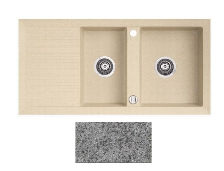 Мойка для кухни Marmorin Cire 2k 10 100х50 см искусственный камень Magranit серый 375 213 003