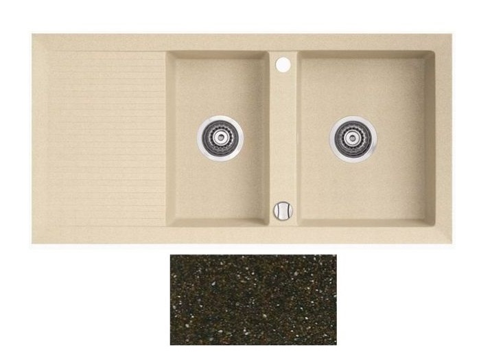 Мойка для кухни Marmorin Cire 2k 10 100х50 см искусственный камень Magranit коричневый 375 213 004