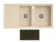 Мийка для кухні Marmorin Cire 2k 10 100х50 см штучний камінь Magranit коричневий 375 213 004