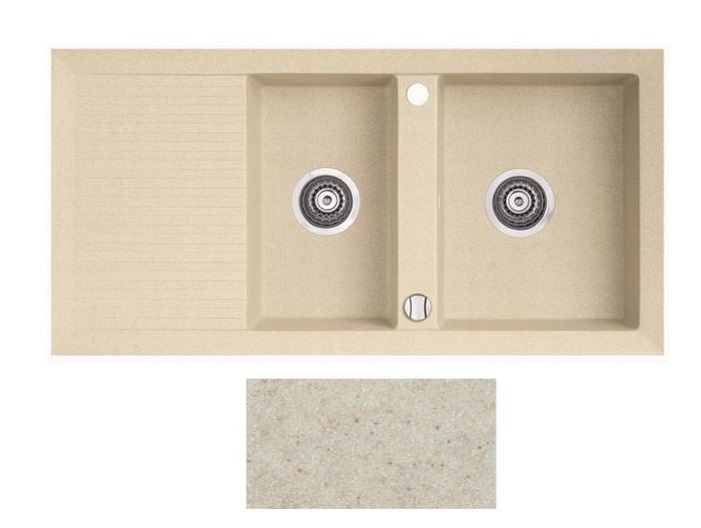 Мийка для кухні Marmorin Cire 2k 10 100х50 см штучний камінь Magranit пісочний 375 213 007