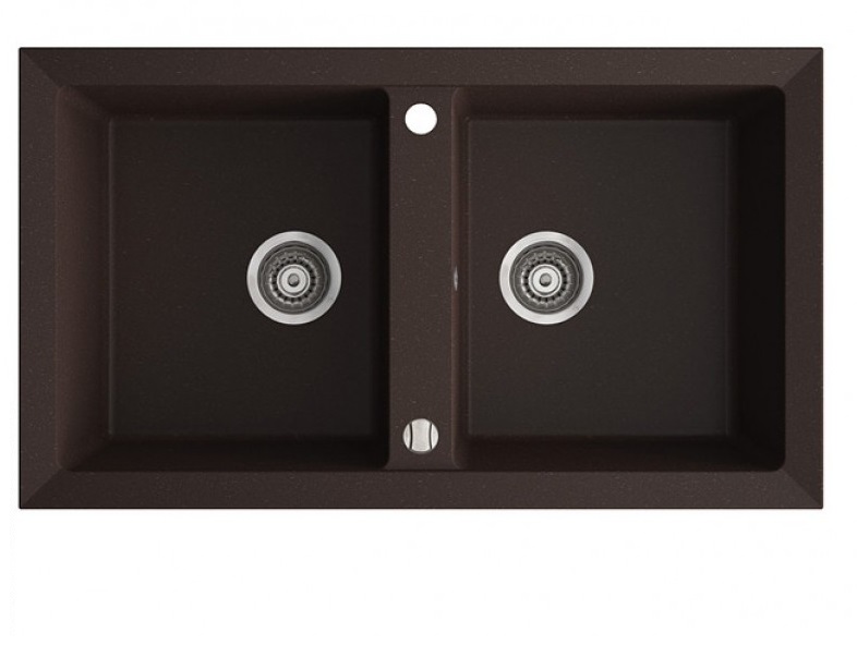 Мойка для кухни Marmorin Cire 2k 87х50 см искусственный камень Magranit коричневый 375 203 004