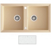 Мойка для кухни Marmorin Cire 2k 87х50 см искусственный камень Magranit белый 375 203 006