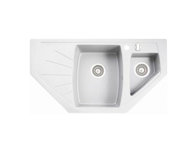 Мойка для кухни Marmorin Fenco trapez 93х51 см искусственный камень Magranit белый 320 613 006