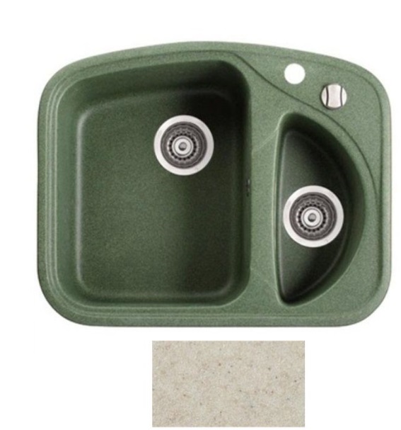 Мийка для кухні Marmorin Forst 1,5k 63х50,5 см штучний камінь Magranit пісочний 310 507 007