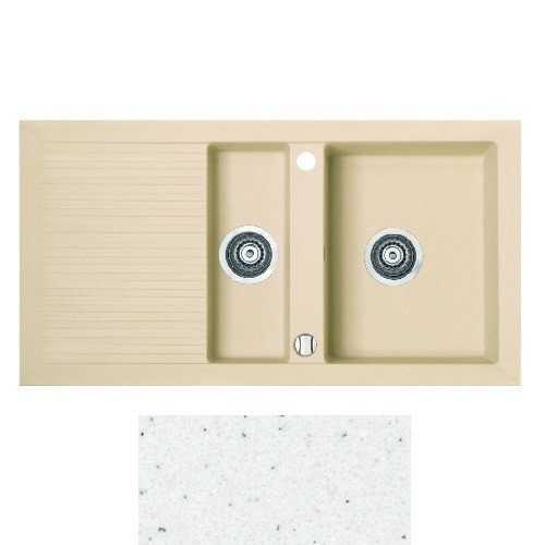 Мойка для кухни Marmorin Cire 1,5k 10 94х50 см искусственный камень Magranit белый 375 513 006