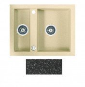 Мийка для кухні Marmorin Cire 1,5k 63х50 см штучний камінь Magranit чорний 375 503 002