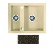 Мийка для кухні Marmorin Cire 1,5k 63х50 см штучний камінь Magranit коричневий 375 503 004