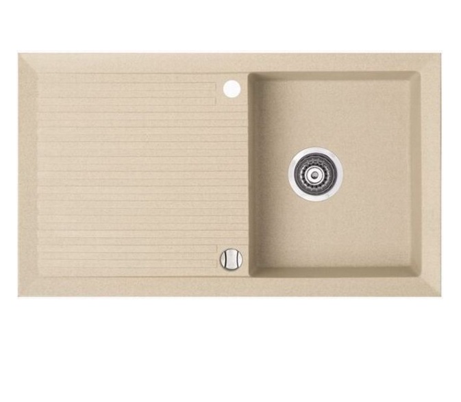 Мийка для кухні Marmorin Cire 1k 10 86х50 см штучний камінь Magranit пісочний 375 113 007