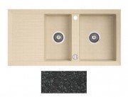 Мийка для кухні Marmorin Cire 2k 10 100х50 см штучний камінь Magranit чорний 375 213 002