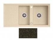 Мийка для кухні Marmorin Cire 2k 10 100х50 см штучний камінь Magranit коричневий 375 213 004