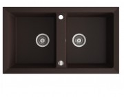 Мийка для кухні Marmorin Cire 2k 87х50 см штучний камінь Magranit коричневий 375 203 004