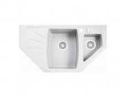 Мойка для кухни Marmorin Fenco trapez 93х51 см искусственный камень Magranit белый 320 613 006