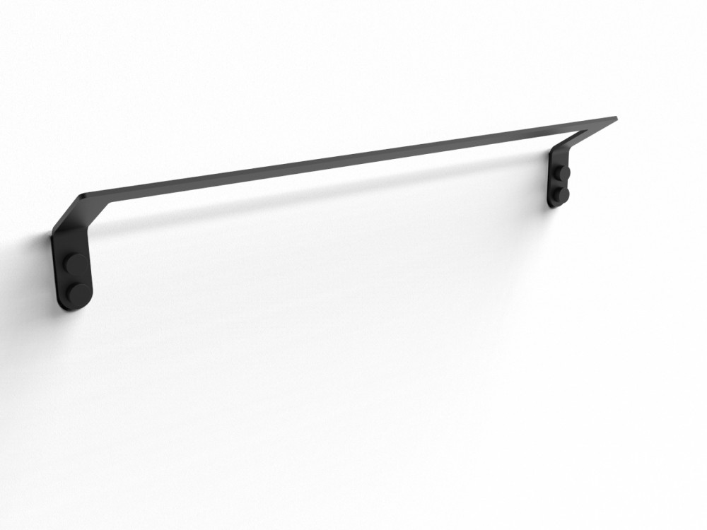 Держатель для полотенец Ibb Bend 45 см металл черный матовый BB45NEO