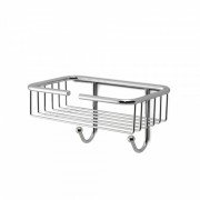 Кошик-мильниця для ванної 3SC Appy&Griglie з гачками латунь хром LI2GSL