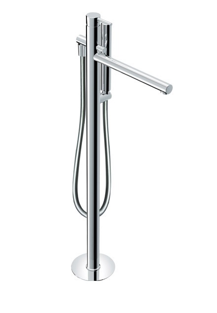 Смеситель для ванной Eurorama Net напольный с душевым гарнитуром хром 145207C