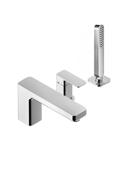 Смеситель на борт ванны Eurorama Tono с ручным душем хром 144245C