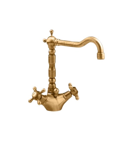 Смеситель для раковины Eurorama Orientes двухвентильный латунь бронза 454ORB