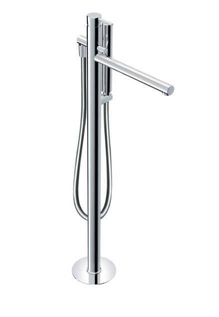 Смеситель для ванной Eurorama Net напольный с душевым гарнитуром хром 145207C