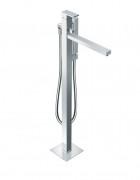 Смеситель для ванной Eurorama Quale напольный с душевым гарнитуром хром 127207QC