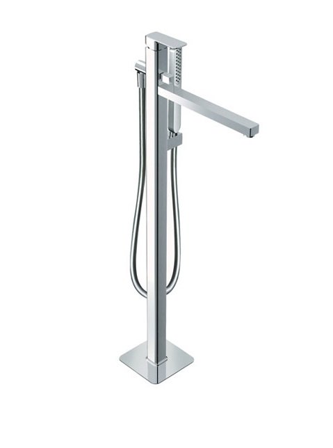 Змішувач для ванни Eurorama Tono підлоговий з душовим гарнітуром хром 144207C