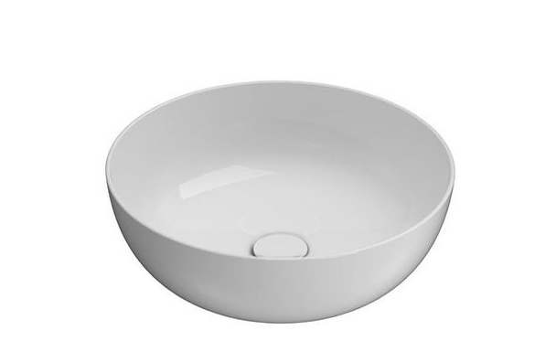 Раковина для ванної накладна Globo T-Edge 45х45 см біла B6T45BI