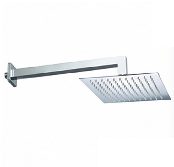 Лейка для верхнего душа Eurorama Wellness 200х200 мм с держателем сталь R51831