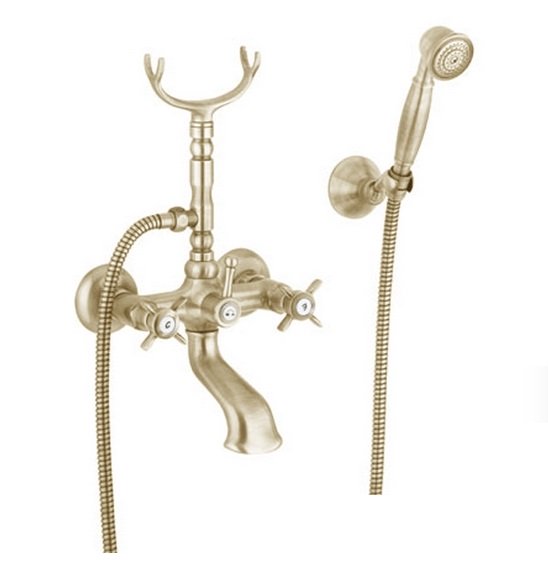 Змішувач для ванни Eurorama Orientes з душовим гарнітуром бронза 402ORB