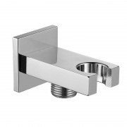 Шланговое під'єднання Eurorama Wellness з власником ручного душа хром R50712C