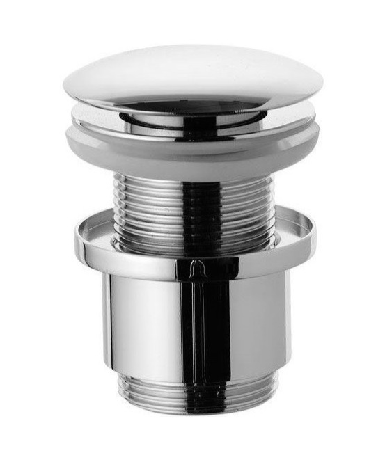 Донный клапан для раковин без перелива Daniel click-clack хром A736CCR