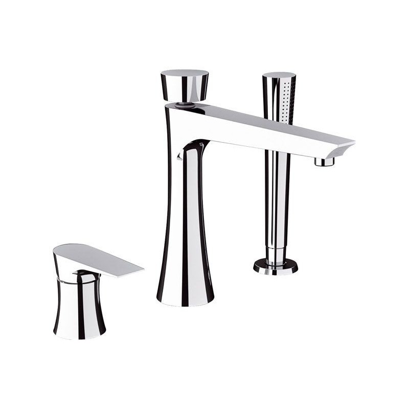 Смеситель на борт ванны Daniel Diva с ручным душем хром DV691CR