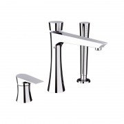 Смеситель на борт ванны Daniel Diva с ручным душем хром DV691CR