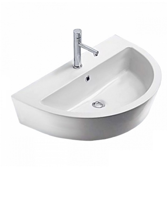 Раковина для ванної Catalano Zero Kono 75х48 см кераміка білий 75KO