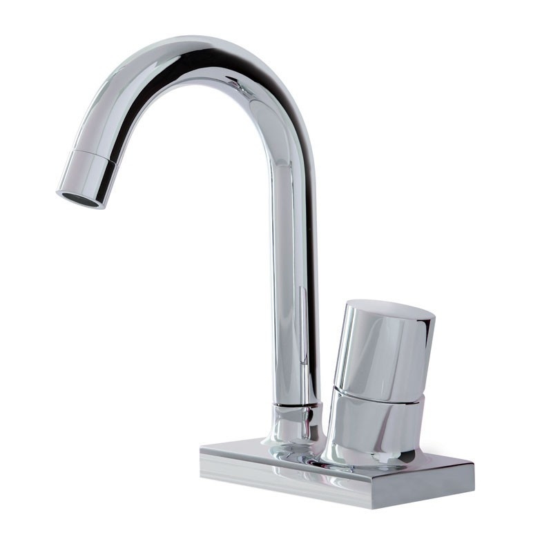 Смеситель для раковины Fima Carlo Frattini Fluid с донным клапаном хром F3851CR