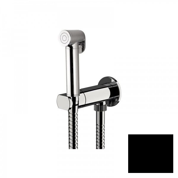 Гигиенический душ со смесителем скрытого монтажа Daniel Suvi черный матовый S206444DC15