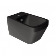 Биде подвесное Simas Baden Baden 36х56 см фаянс черный матовый BB19F87