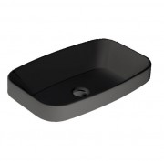 Раковина для ванной Simas Baden Baden 60х38 см фаянс черный матовый BB11