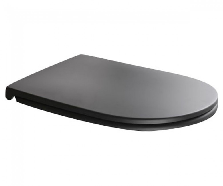Сидіння з кришкою для унітазу Axa DP slim soft-close чорний матовий AF8407