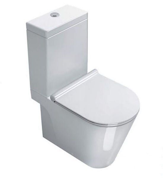 Унитаз-компакт Catalano Zero с бачком и крышкой керамика белый 1MZERO1