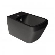 Біде підвісне Simas Baden Baden 36х56 см фаянс чорний матовий BB19F87